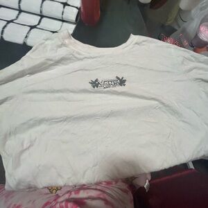 White crop top shirt XL